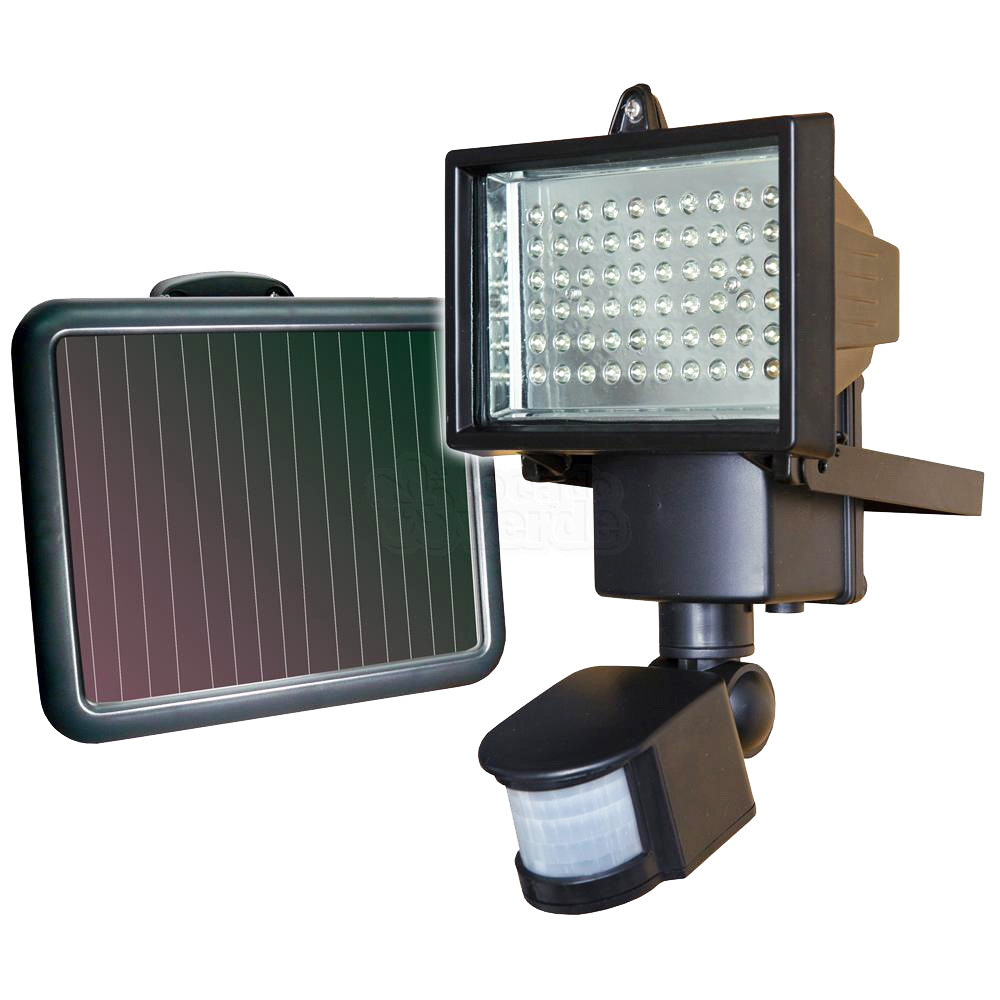 Refletor 60 LEDs de 0,2w Solar com Sensor de Movimento - 600 Lúmens - 9206 -  Ecoforce