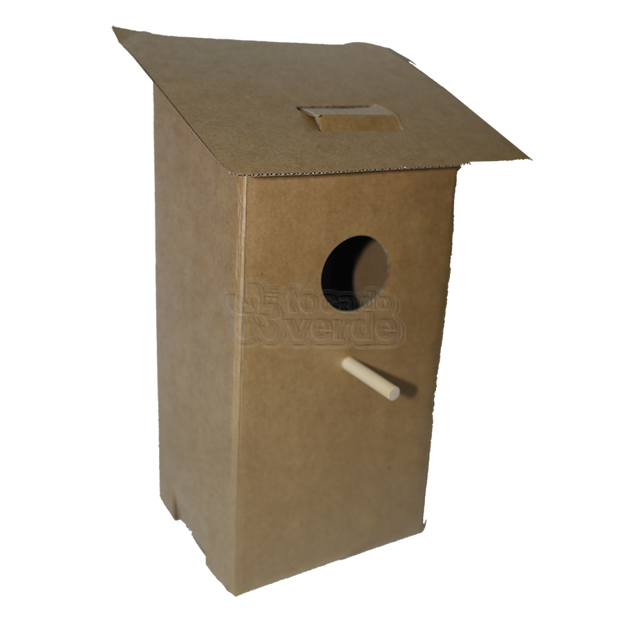 Cardboard Birdhouse - Casa de Papelão para Pássaros