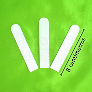 Placas de Identificação de 8 cm - Kit com 100