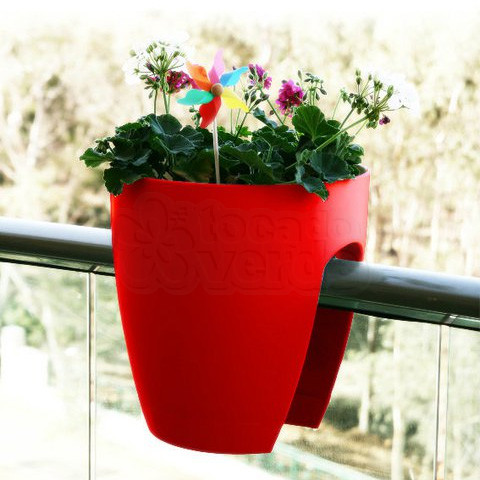 Greenbo Planter - Vaso para Sacadas - Vermelho
