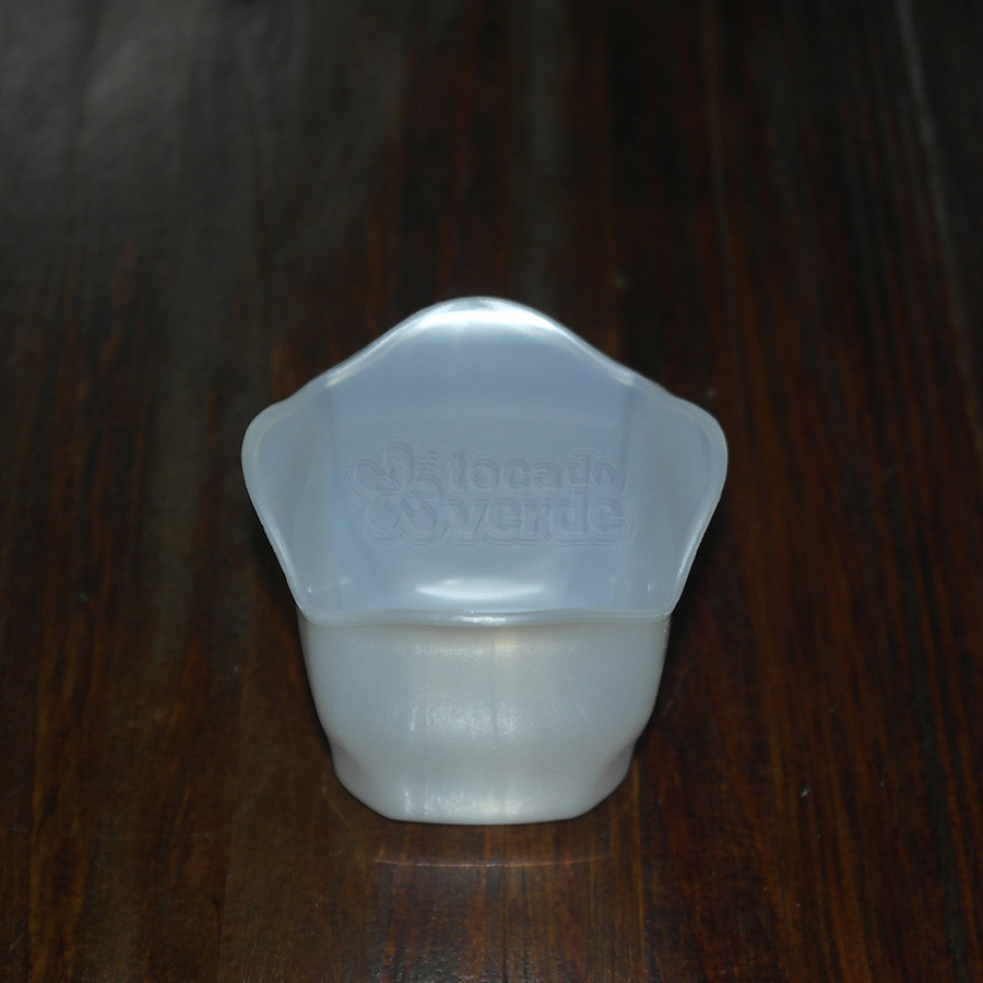 Cachepô Mini 06 - Branco Perolado - PlastPot