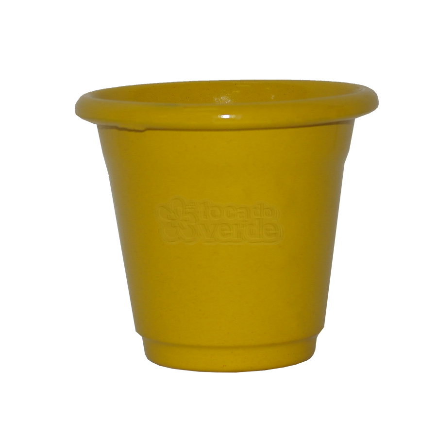 Mini Vaso de alumínio - N0 - Cor Amarela