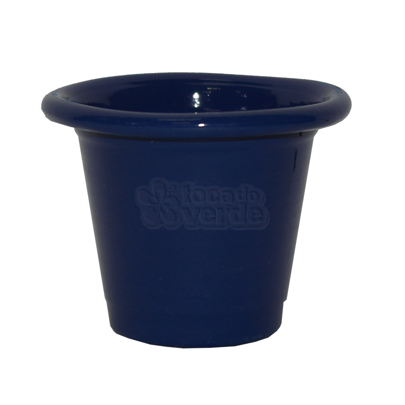Mini Vaso de alumínio - N0 - Cor Azul Escuro