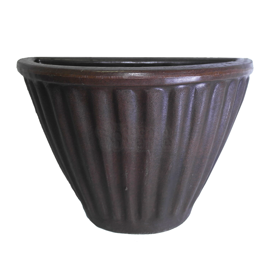 Vaso de Parede Leia 29 cm de Polietileno Cor Rusty - Vasart