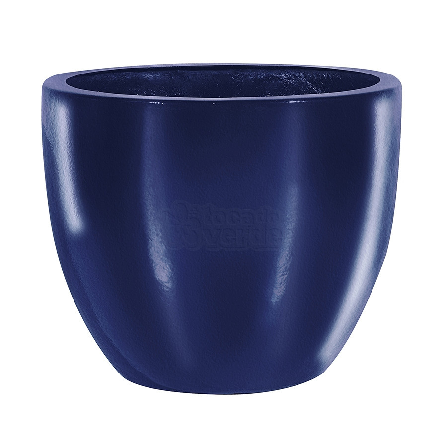 Vaso Fibra de Vidro - Verona 66 - 56 alt x 66 diâm - Azul Riviera