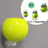 Vaso Greenball - 3 suportes - 14 alt x17 cm - Cor Verde