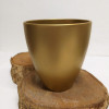 Vaso Frankfurt em Cerâmica - 15,5x14,5 cm - Cor Ouro - VCFO14
