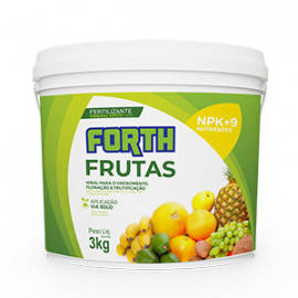 Forth Frutas Fertilizante - NPK 12-05-15 + 9 Nutrientes - 3 kg