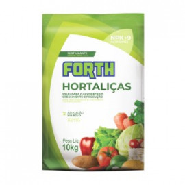 Forth Hortaliças Fertilizante - NPK 09-15-10 + 9 Nutrientes - 10 kg