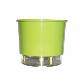 Vaso Autoirrigável Pequeno - Verde Claro 12,6 x 11,4 cm N02