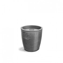 Vaso Autoirrigável Elegance N03,5 - 15,9x15,4 - Cor Preto Onix
