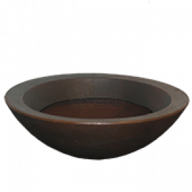Vaso Malta Bowl - 36x12 cm - Cor Rusty - Vasart