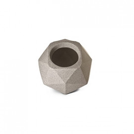 Vaso Quartzo N11 - 11,3x15 cm - 0,85L - Cor Granito