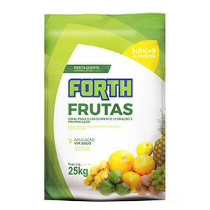 Forth Frutas Fertilizante - NPK 12-05-15 + 9 Nutrientes - 25kg