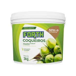 Forth Coqueiros - Fertilizante - NPK 12-05-18 + 9 MICRONUTRIENTES - 3kg