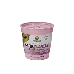 Fertilizante Premium Nutriplantas - NPK - 02-15-10 - Pote 500g