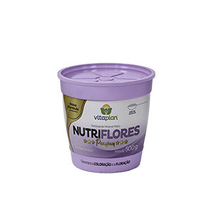 Fertilizante Premium Nutriflores - NPK 06-12-06 - Pote 500g
