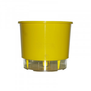 Vaso Autoirrigável Pequeno - Amarelo 12,6 x 11,4 cm N02