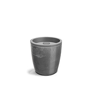 Vaso Autoirrigável 15,9x15,4 - Elegance N03,5 - Cor Preto Onix