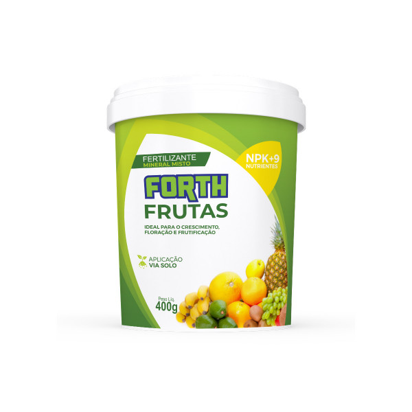 Forth Frutas Fertilizante NPK 12-05-15 + 9 Nutrientes - 400g (Fertilizantes)