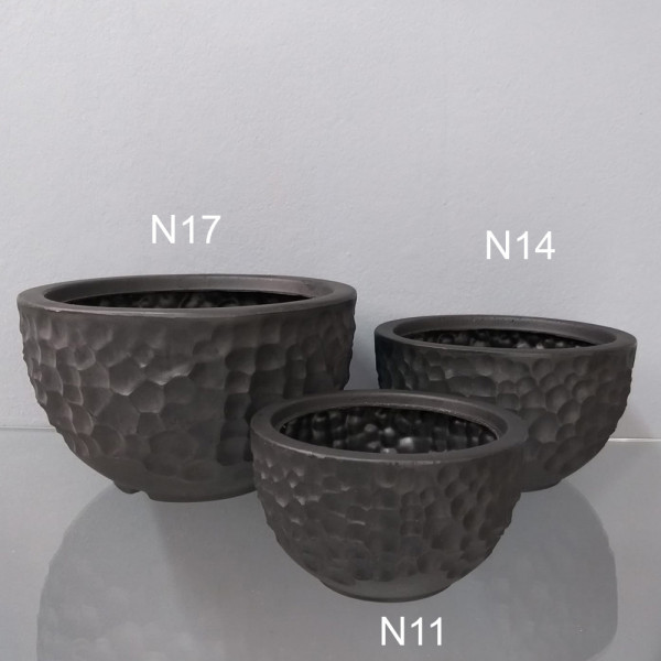 Trio Urban Jungle Luna - Cor Preto - Comparando os tamanhos N11, N14 e N17